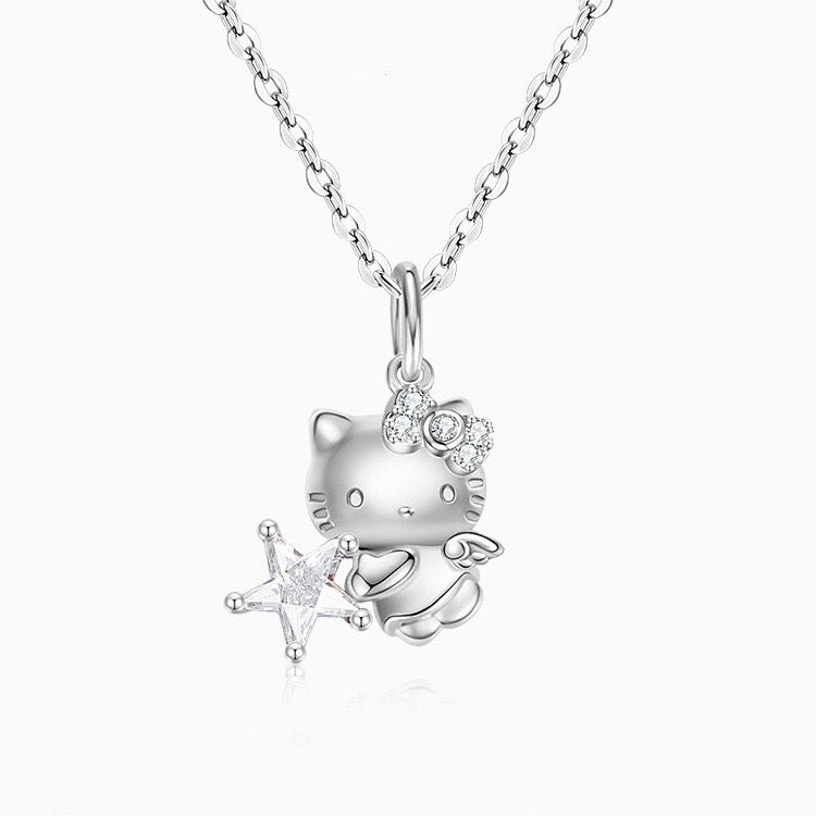 Necklace- HK Cinna Kuromi Melody pretty gift