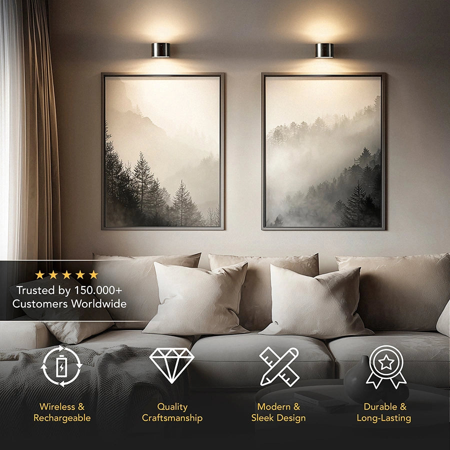 wireless led wall lights