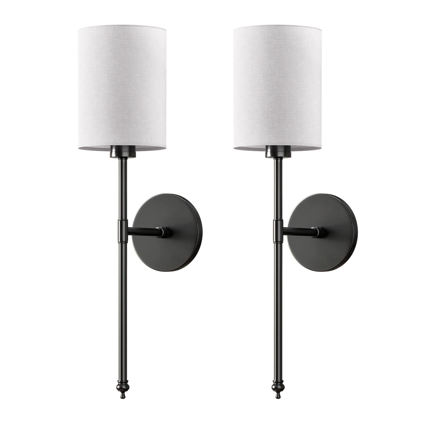 WIRELESS CYLINDRICAL WALL SCONCES (SET OF 2)