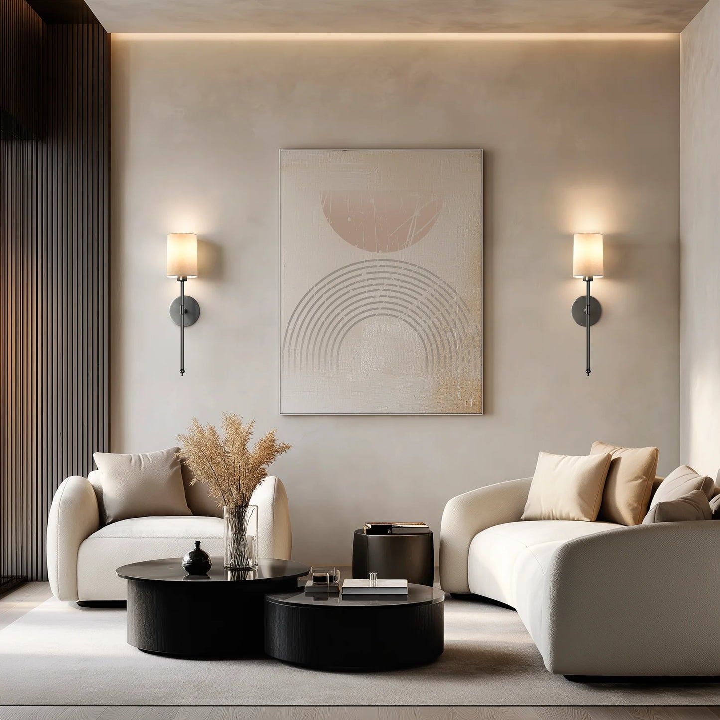 WIRELESS CYLINDRICAL WALL SCONCES (SET OF 2)