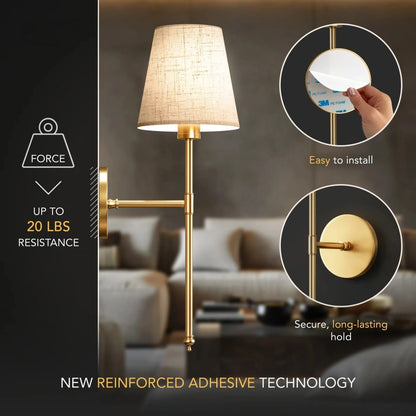 WIRELESS SAND WALL SCONCES (SET OF 2)