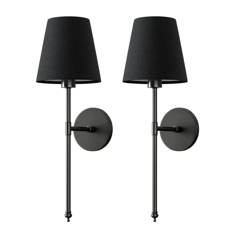 WIRELESS DARK WALL SCONCES (SET OF 2)