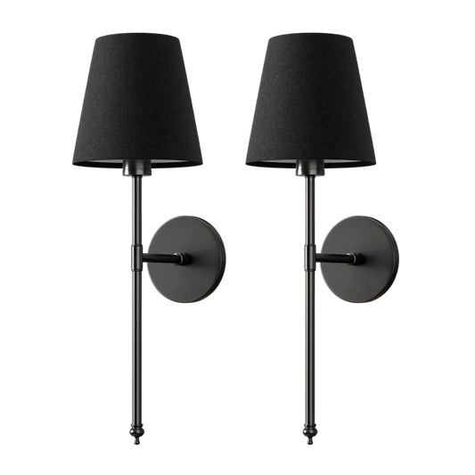 WIRELESS DARK WALL SCONCES (SET OF 2)