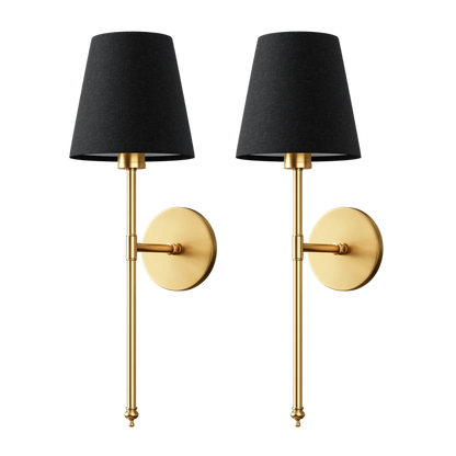 WIRELESS DARK WALL SCONCES (SET OF 2)