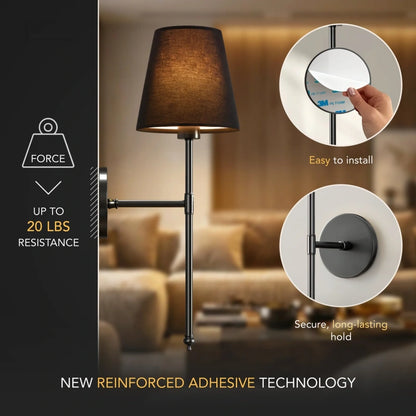 WIRELESS DARK WALL SCONCES (SET OF 2)