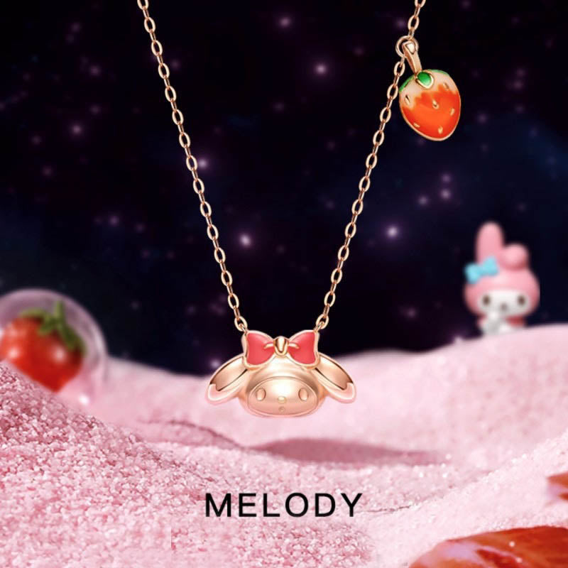 Necklace- HK Cinna Kuromi  Melody pretty gift